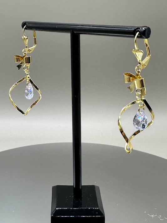 18k Gold filled earrings elegant