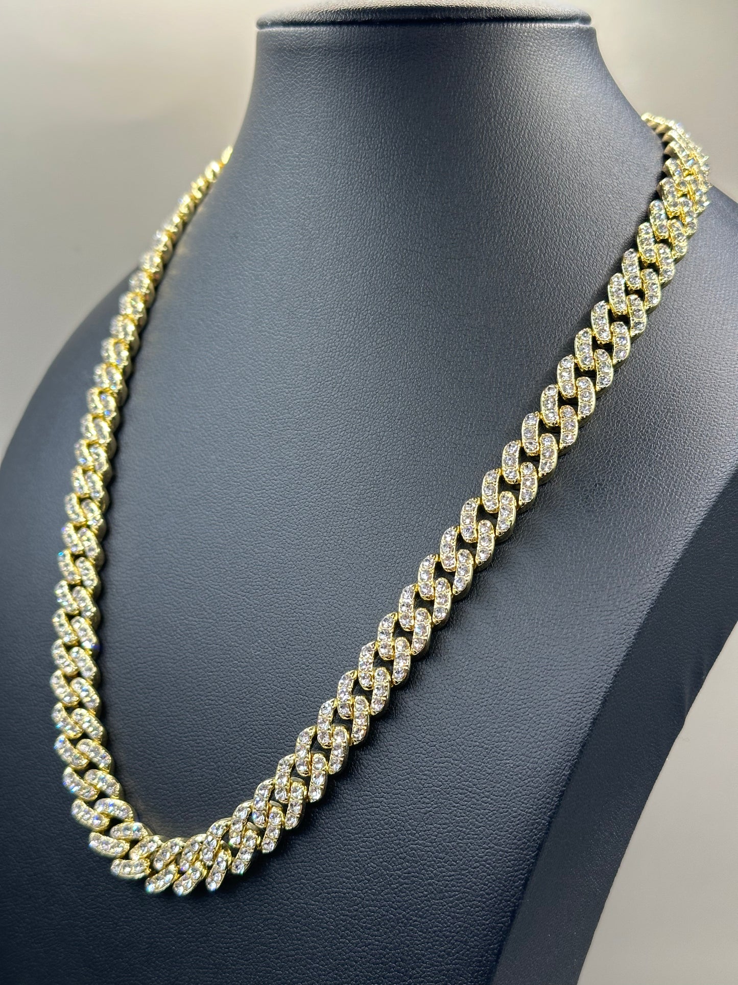 18k Gold-filled Monaco Chain With CZ