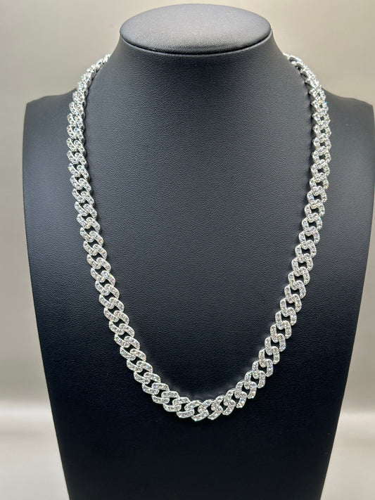 white gold-filled necklace