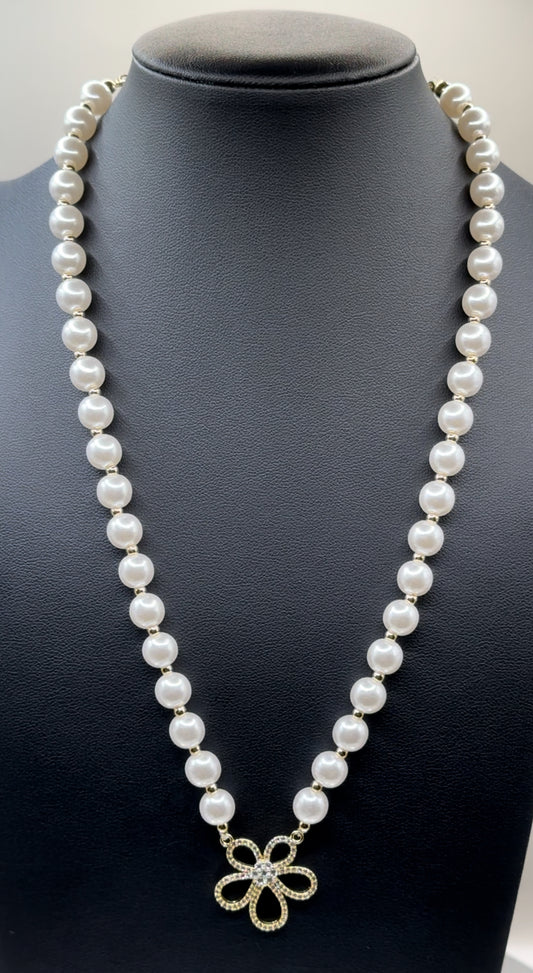18k gold plated  Imitation pearls necklace for women
