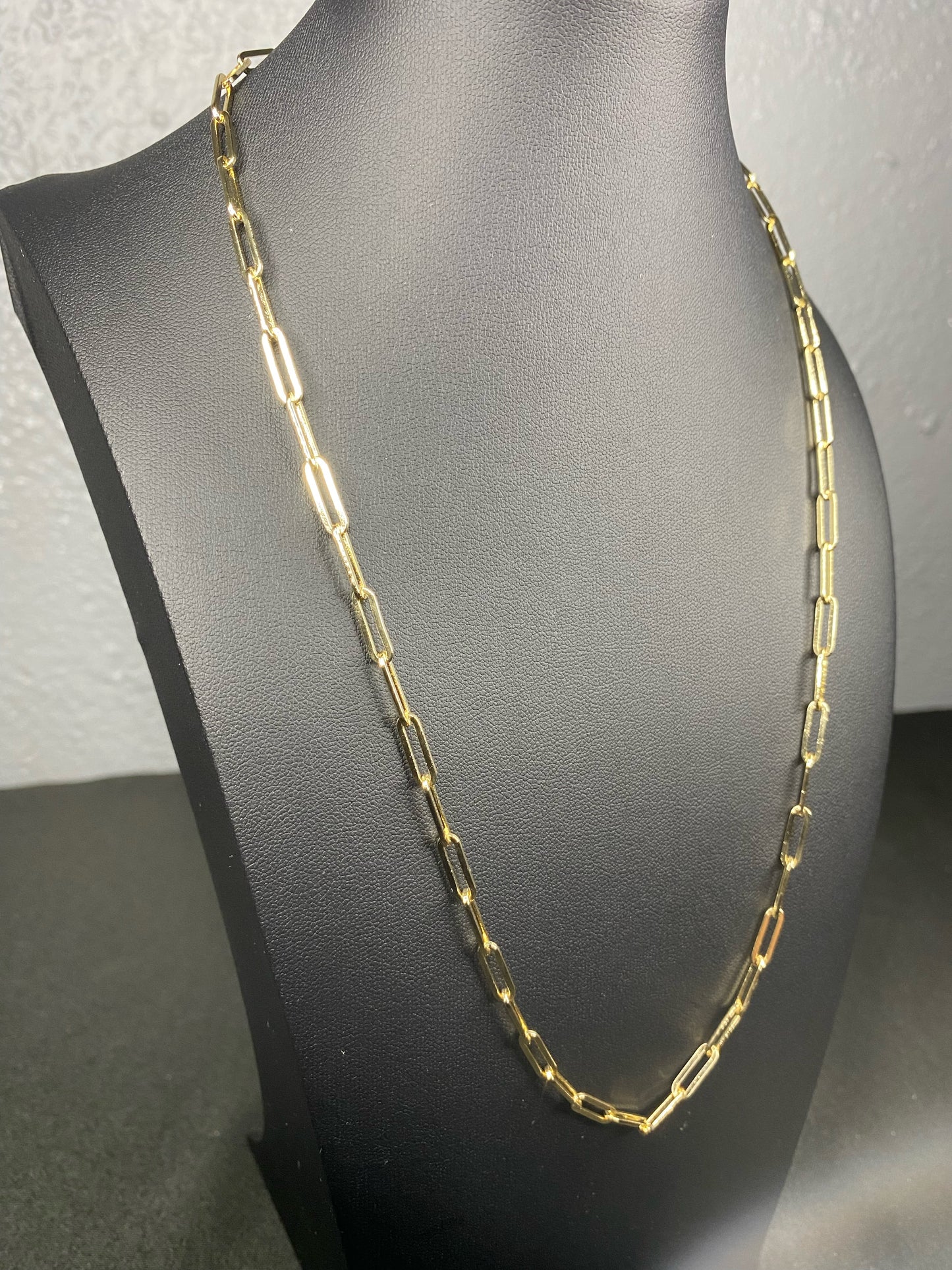 18k Gold Filled Paper Clip Chain