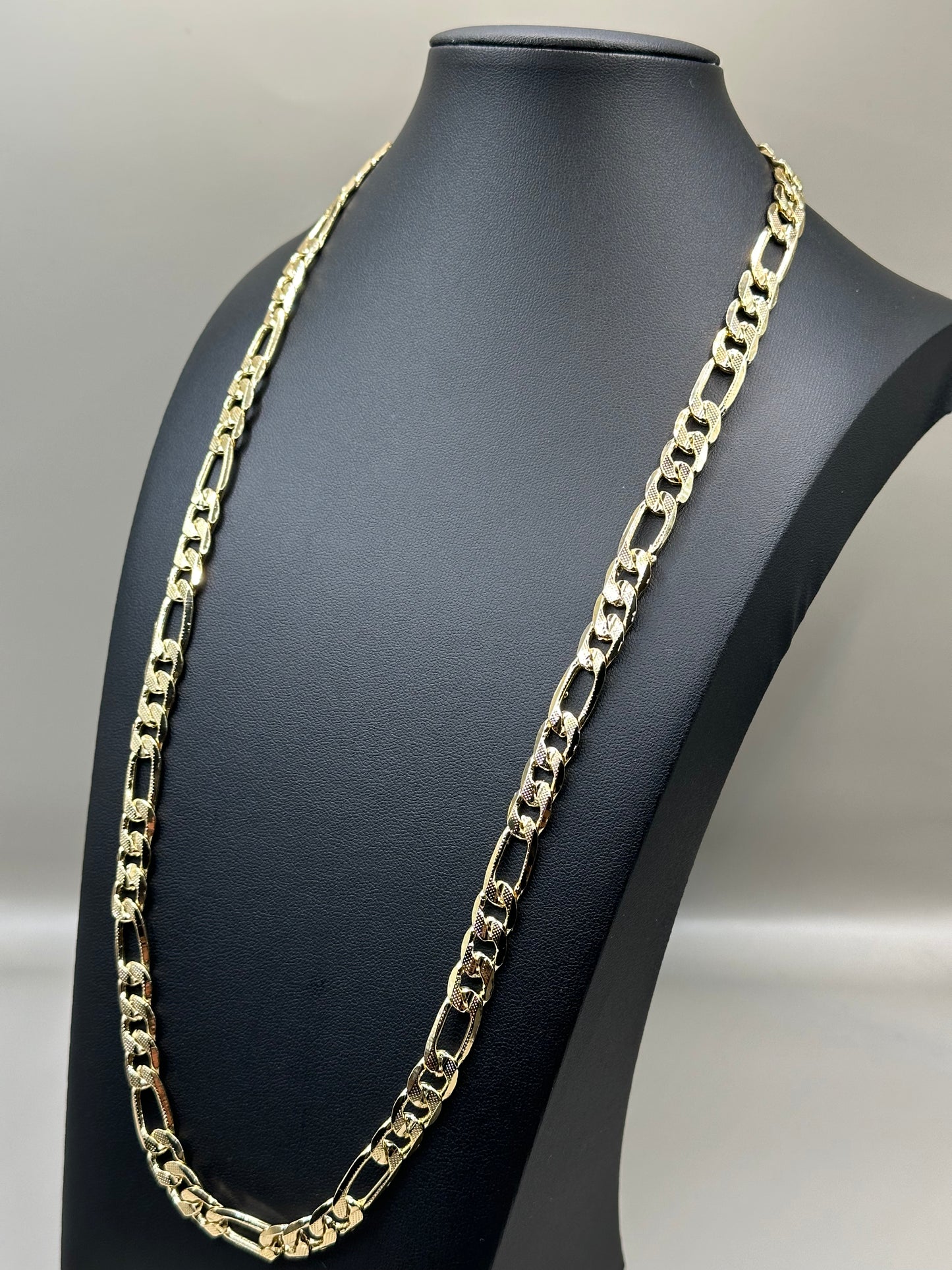 18k Gold-filled Figaro chain diamond cut