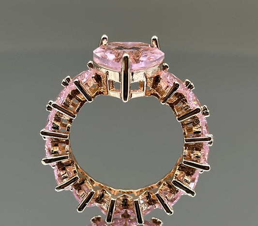18k Gold-plated Princess Heart Ring