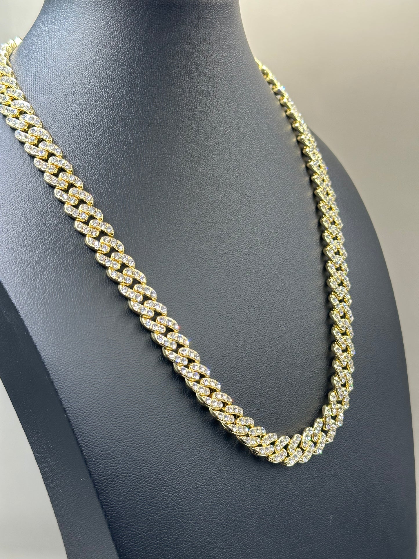 18k Gold-filled Monaco Chain With CZ