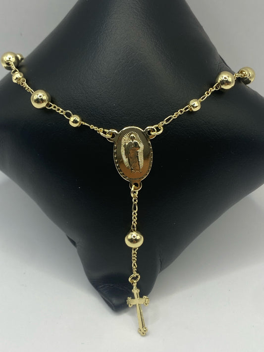 18k Gold Filled Judas Rosary Bracelet