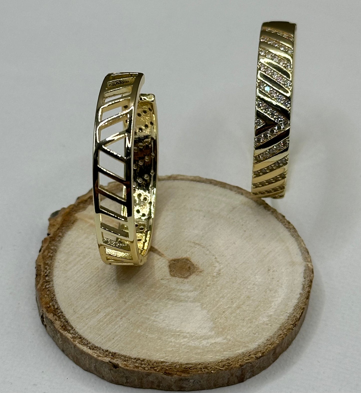 18k Gold-filled Swiss CZ Hoop Earrings