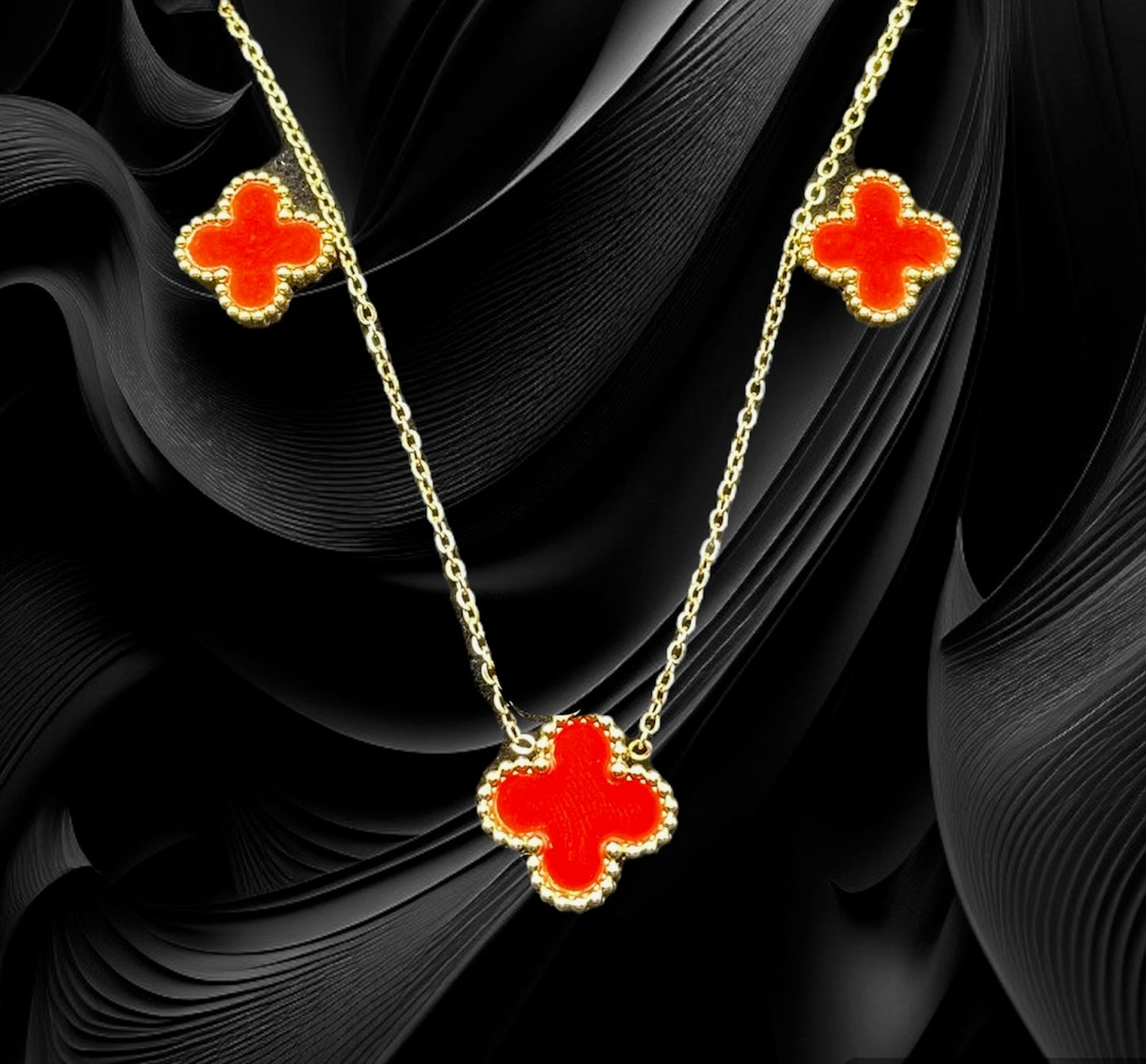 18K Gold-Filled Lucky Flower Necklace