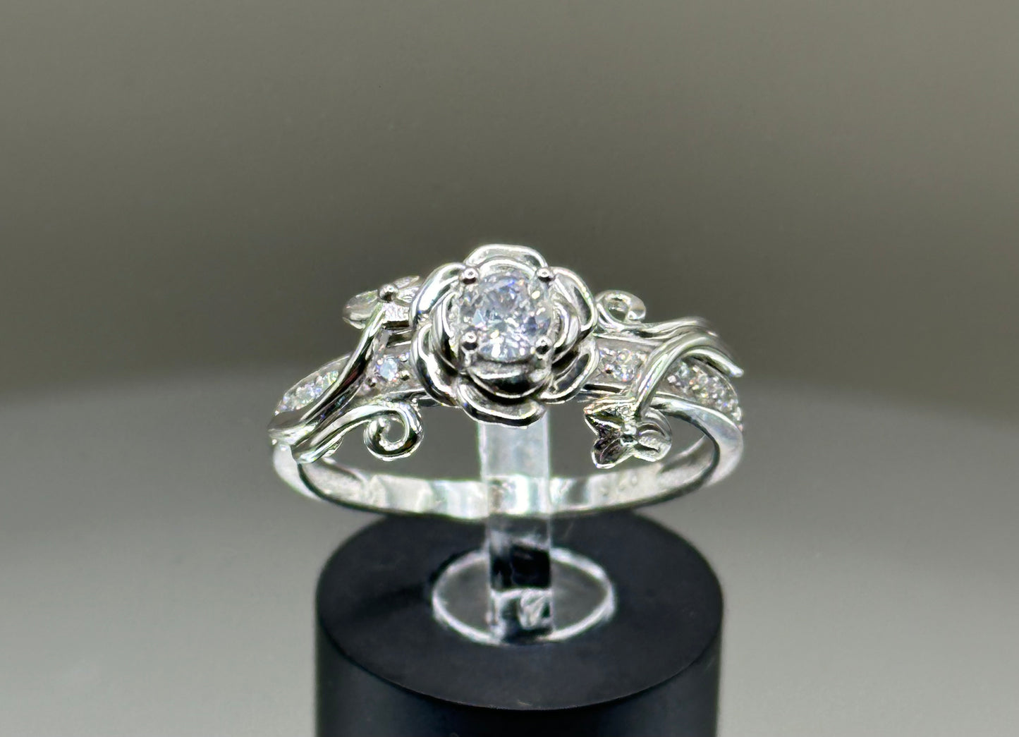 Rose Silver Ring