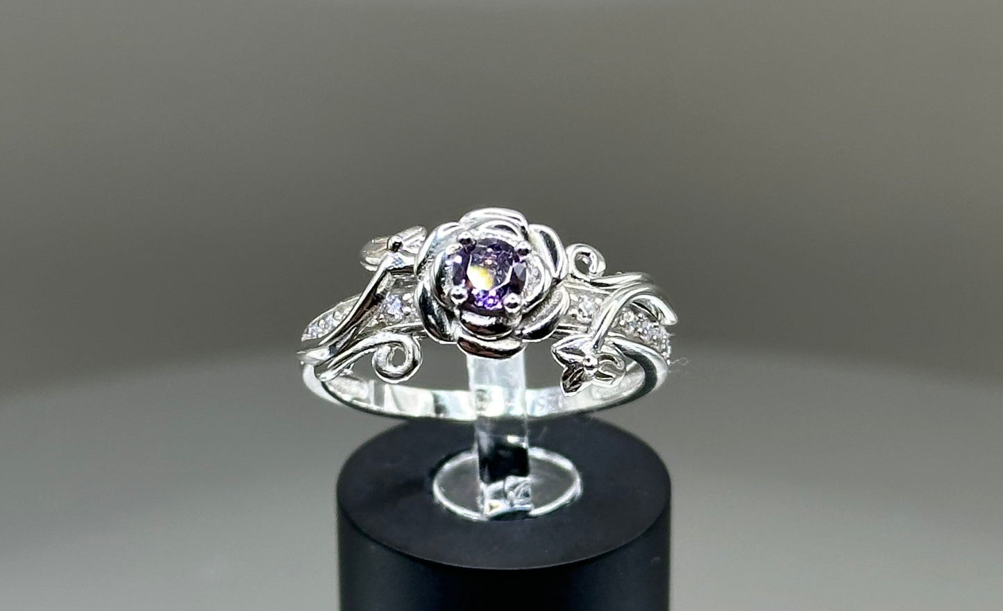 Rose Silver Ring