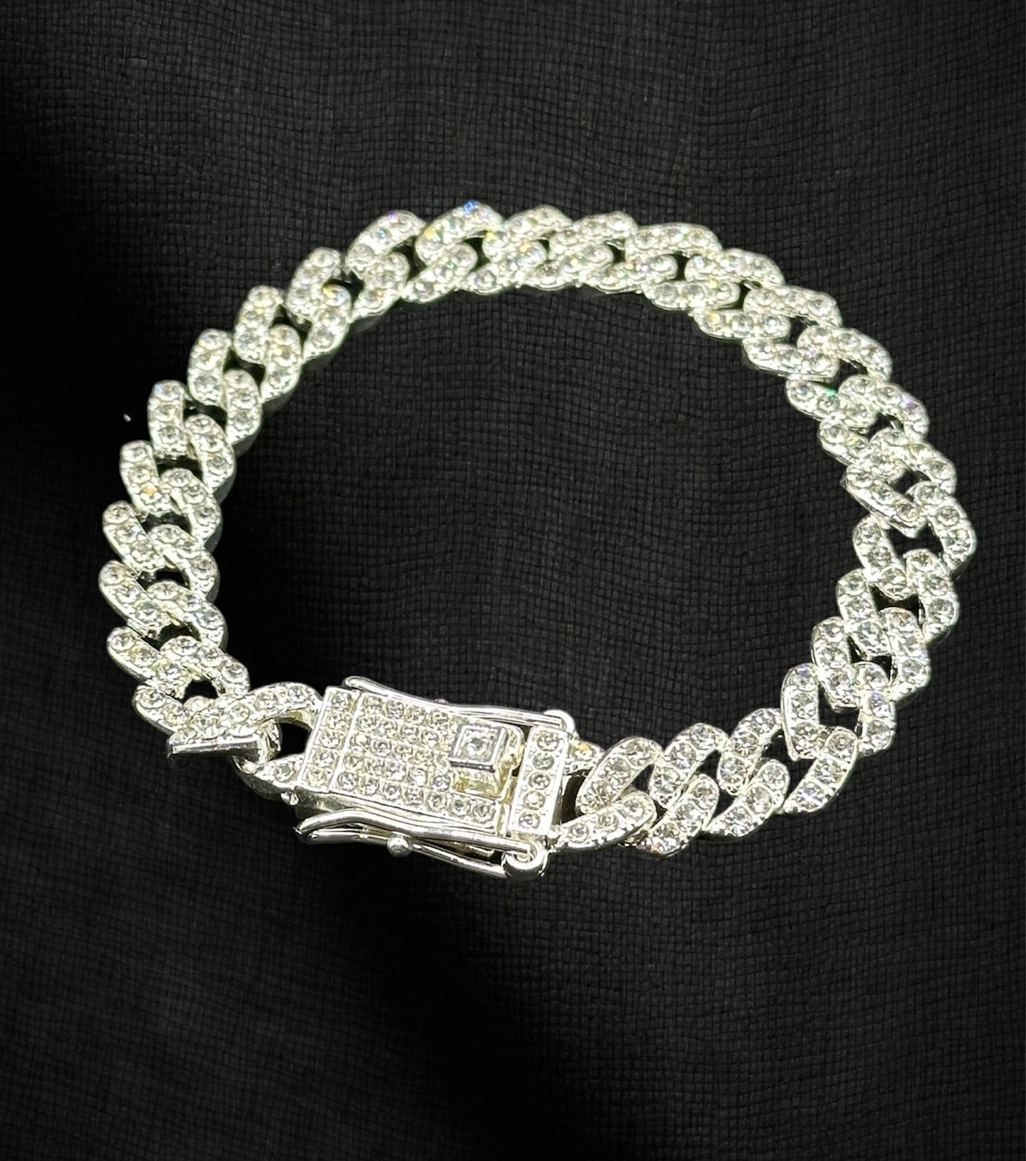 White Gold-Filled Bracelet Monaco With CZ