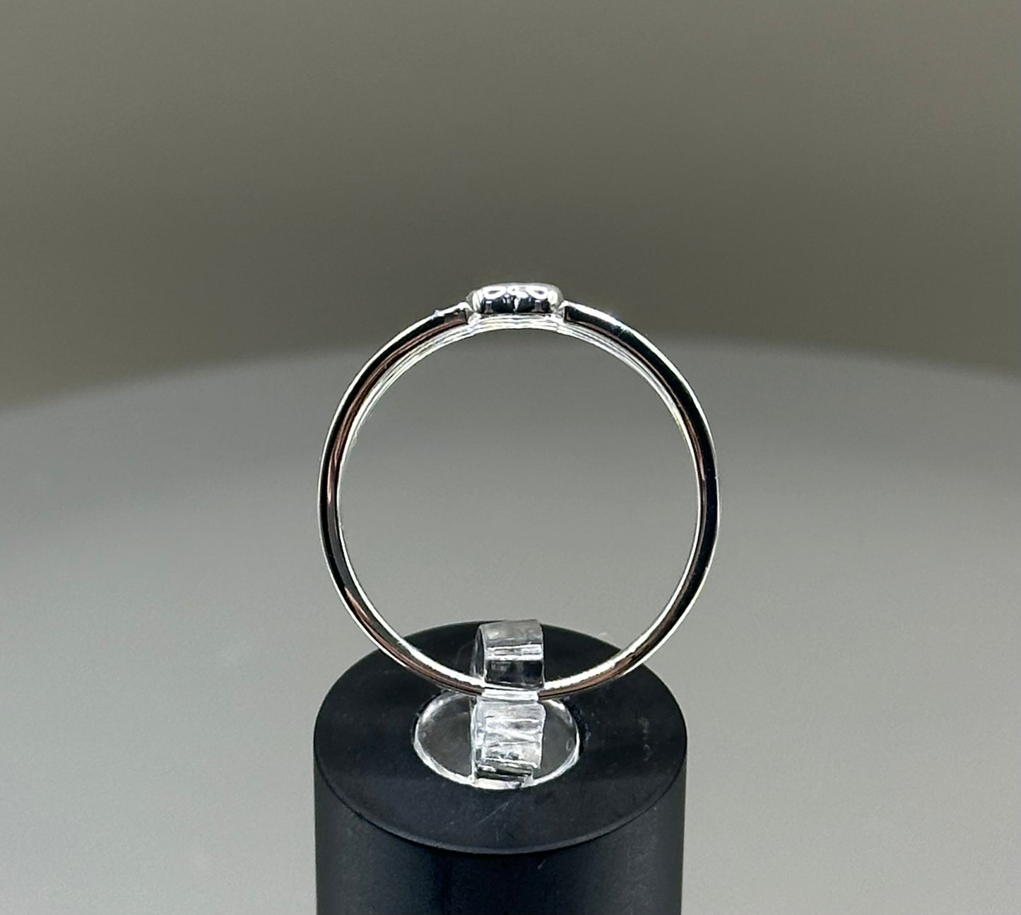 Triple heart Silver ring with CZ