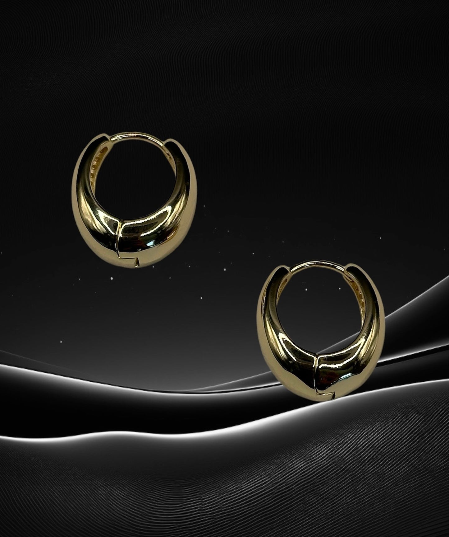 18K Gold-Filled Nora Puff Hoop Earrings