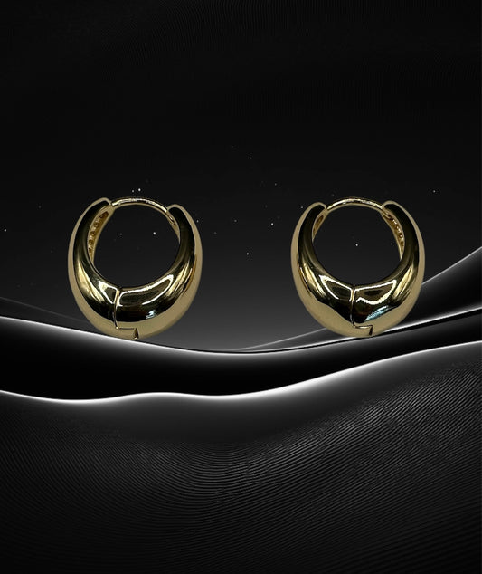 18K Gold-Filled Nora Puff Hoop Earrings