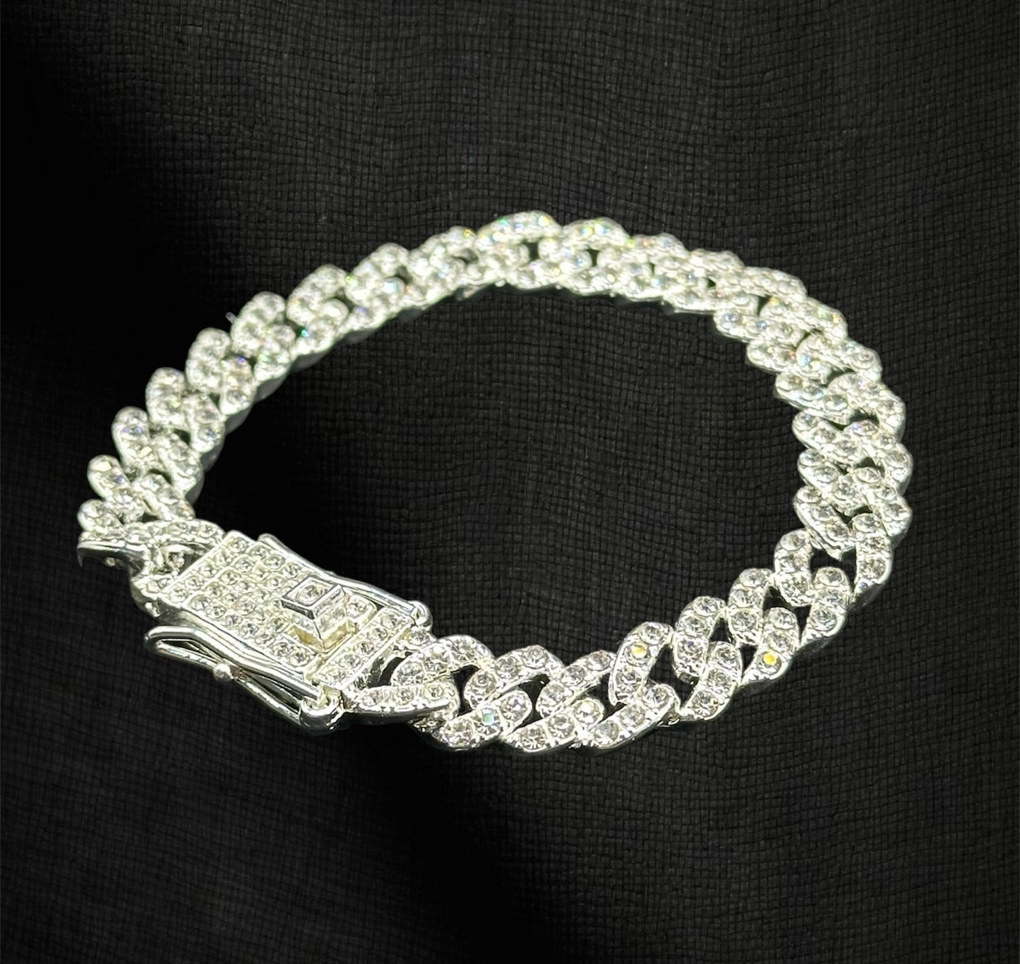 White Gold-Filled Bracelet Monaco With CZ