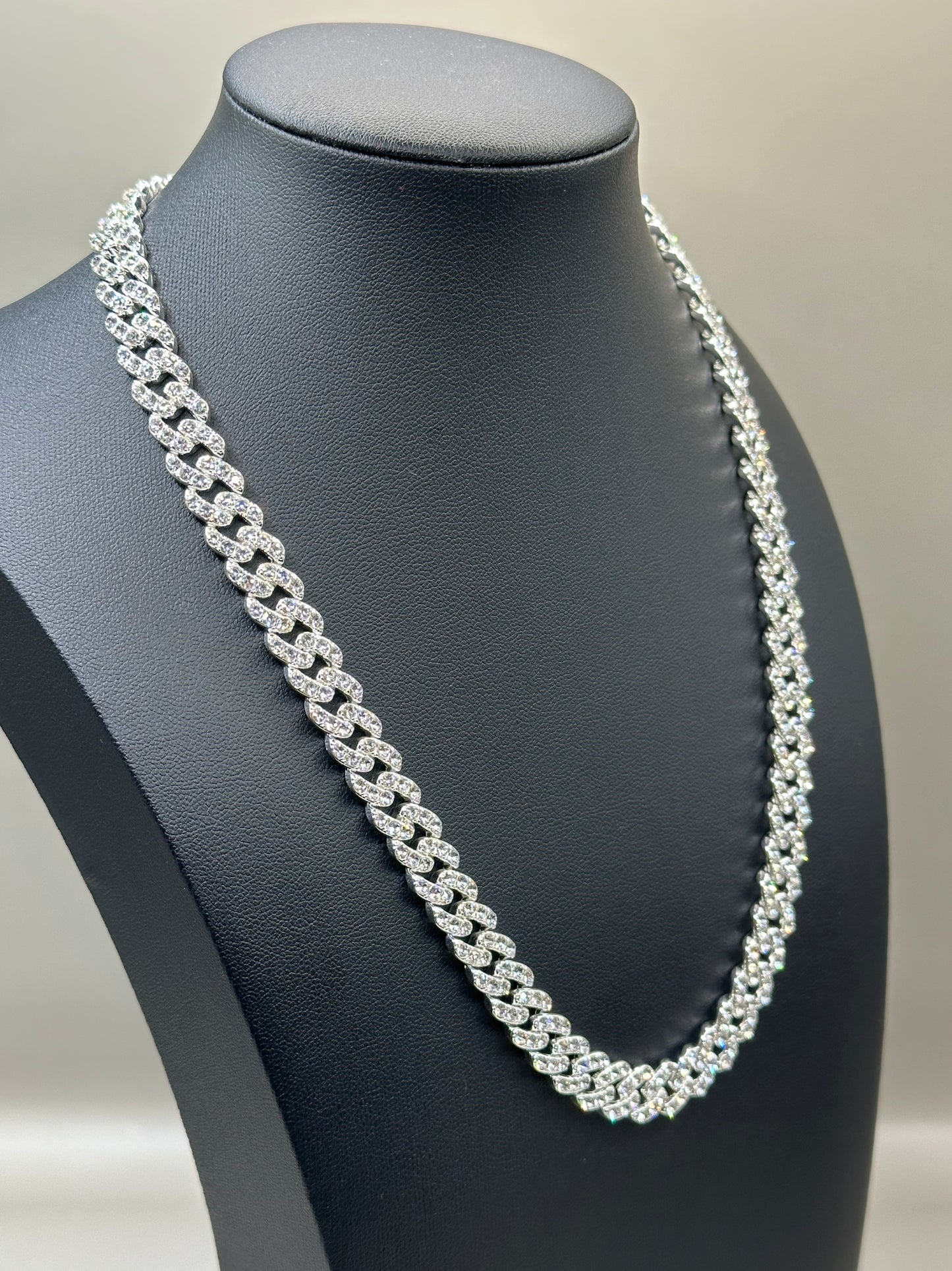 white gold-filled necklace