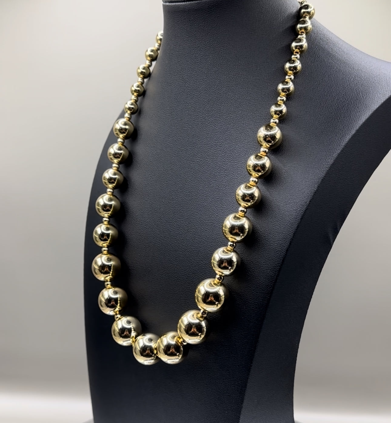 18k Gold plated  ball chain necklace