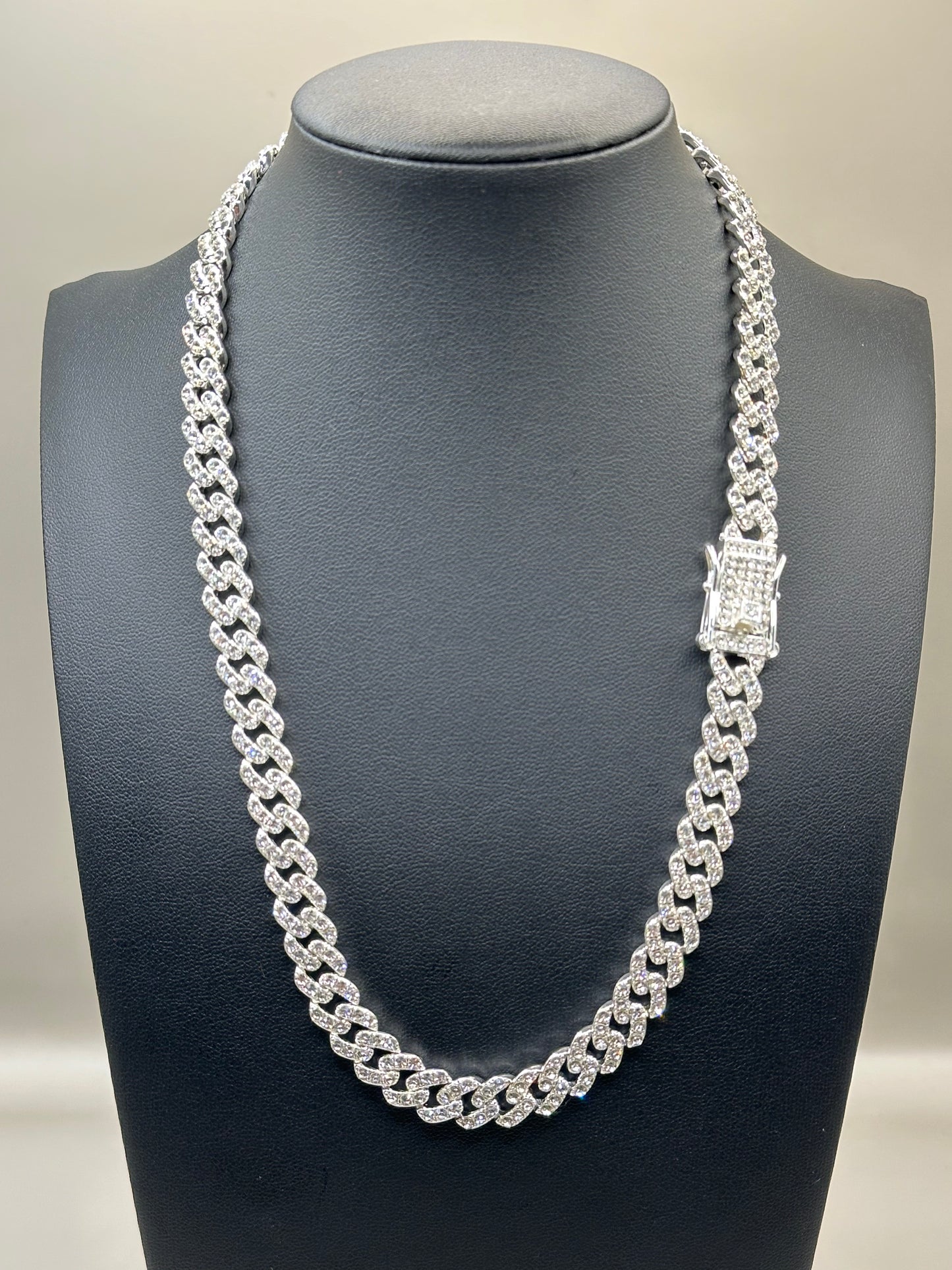 white gold-filled necklace