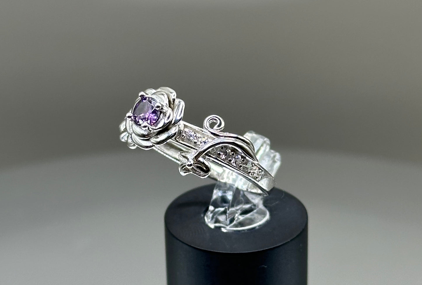 Rose Silver Ring