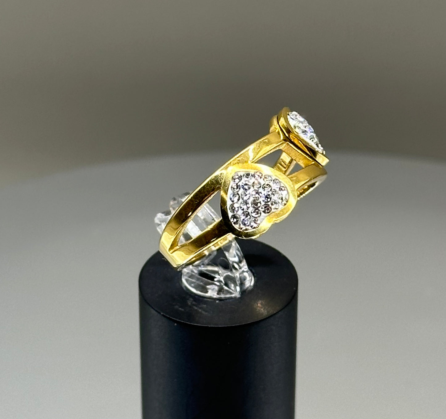 18k Gold-filled heart ring