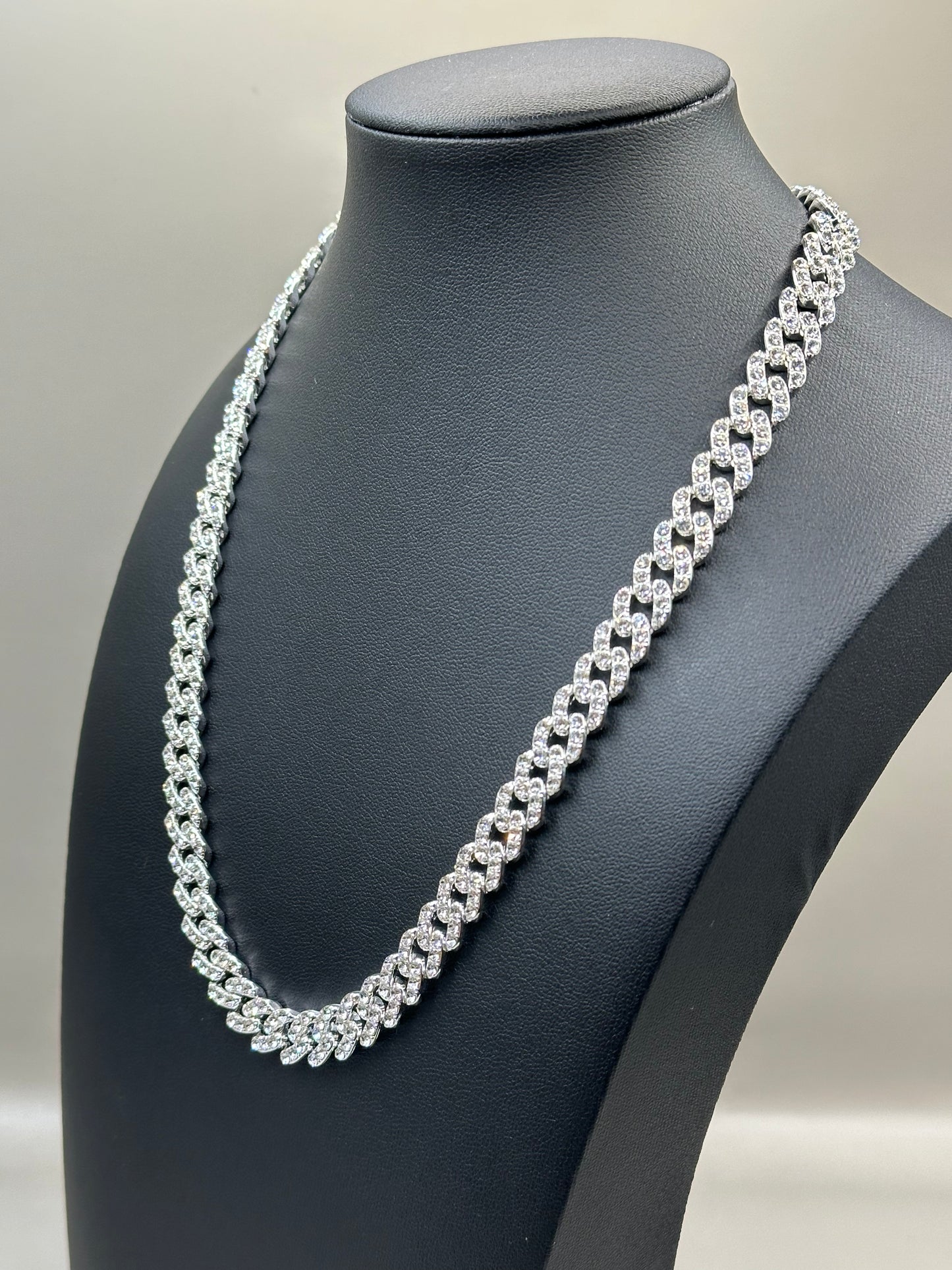 white gold-filled necklace