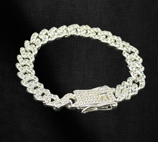 White Gold-Filled Bracelet Monaco With CZ