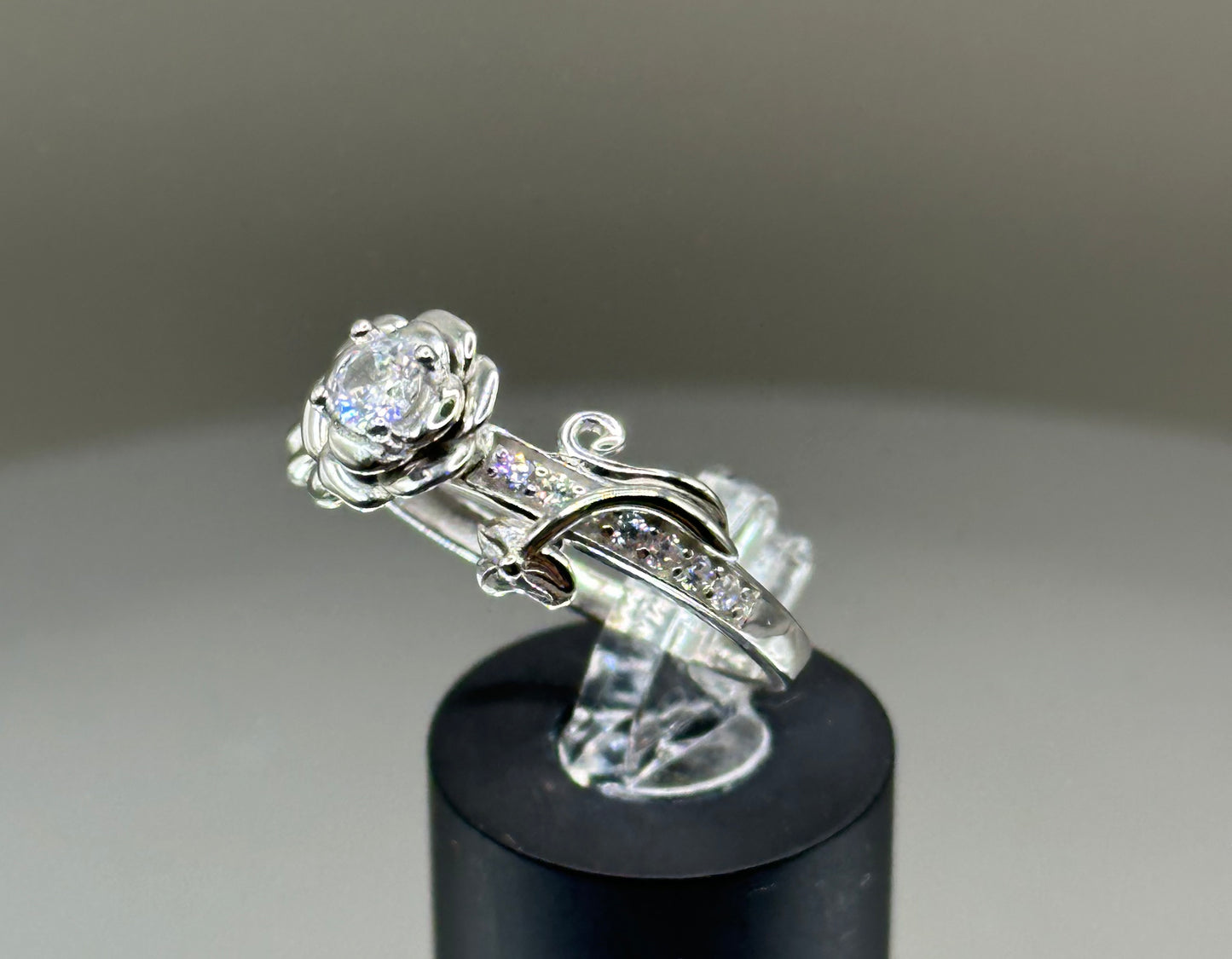 Rose Silver Ring