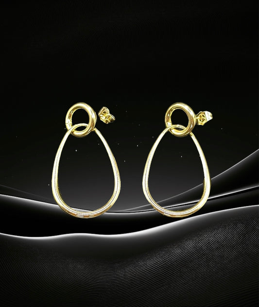 18K Gold-Filled Bohemian Hoop Earrings