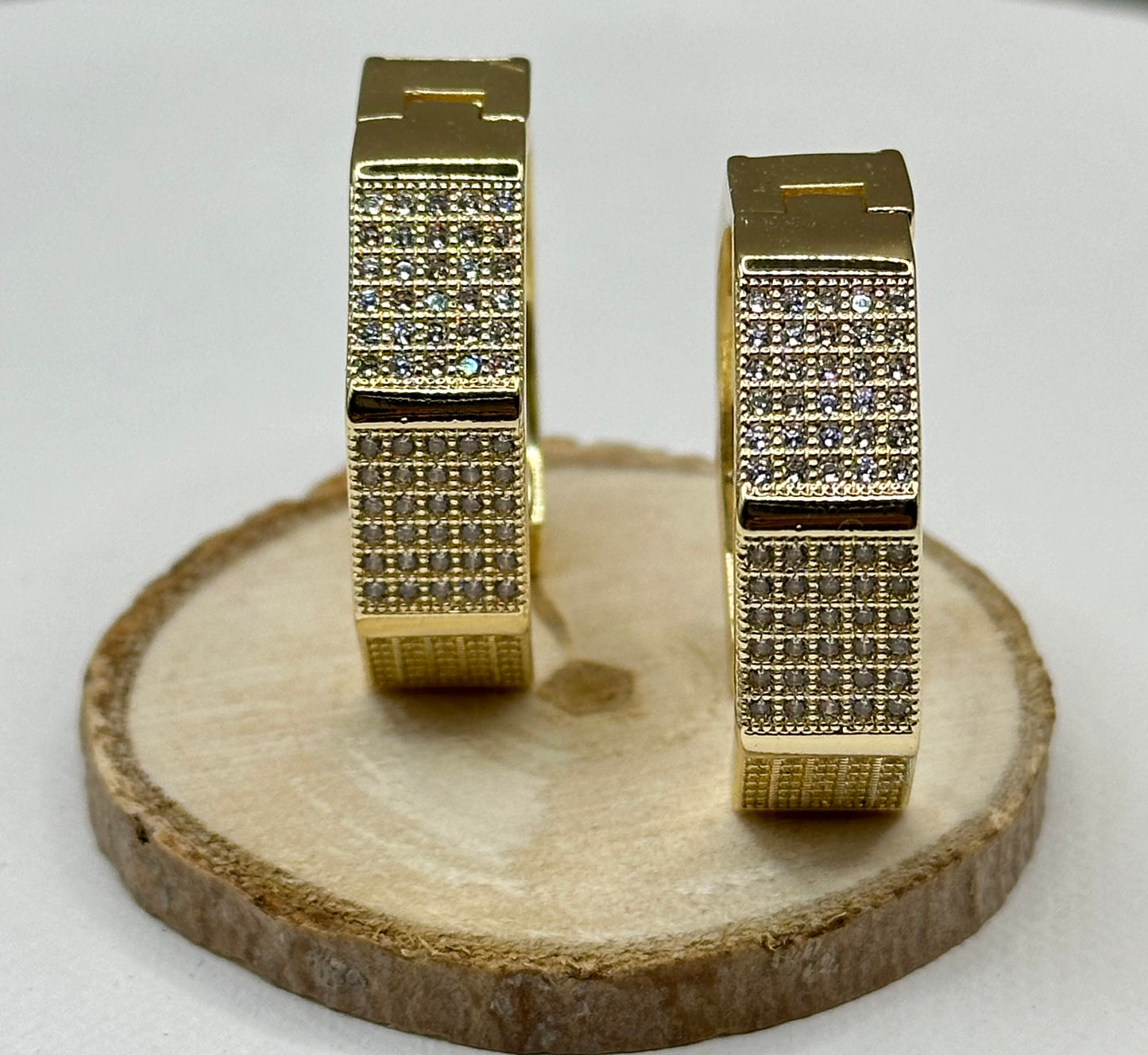 18k Gold-filled Angelo CZ Hoop Earrings