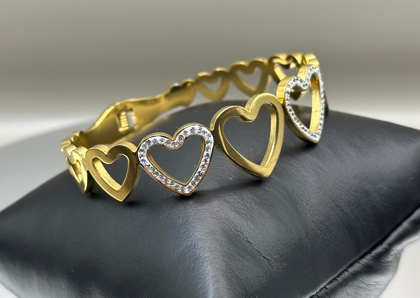 18k Gold-filled heart bracelet