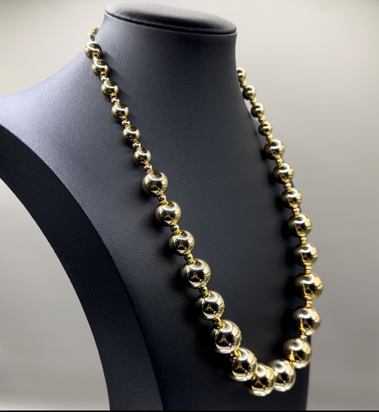 18k Gold plated  ball chain necklace