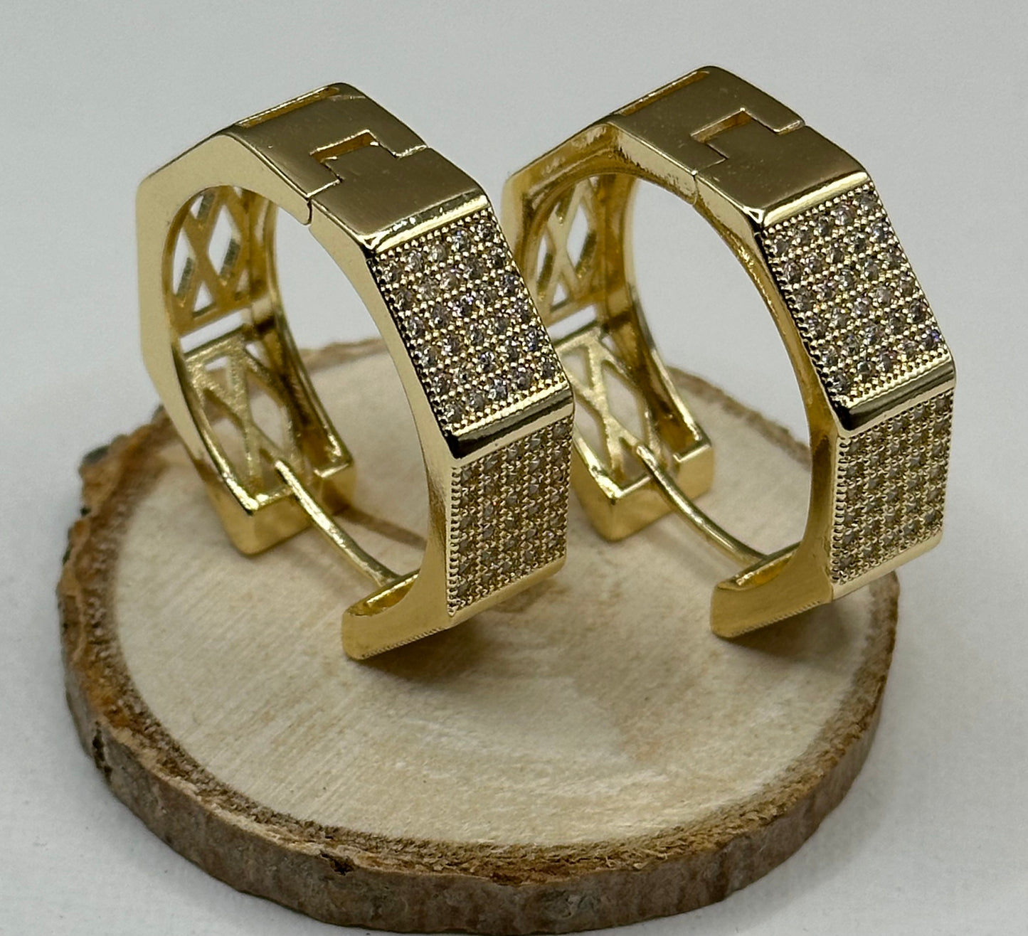 18k Gold-filled Angelo CZ Hoop Earrings