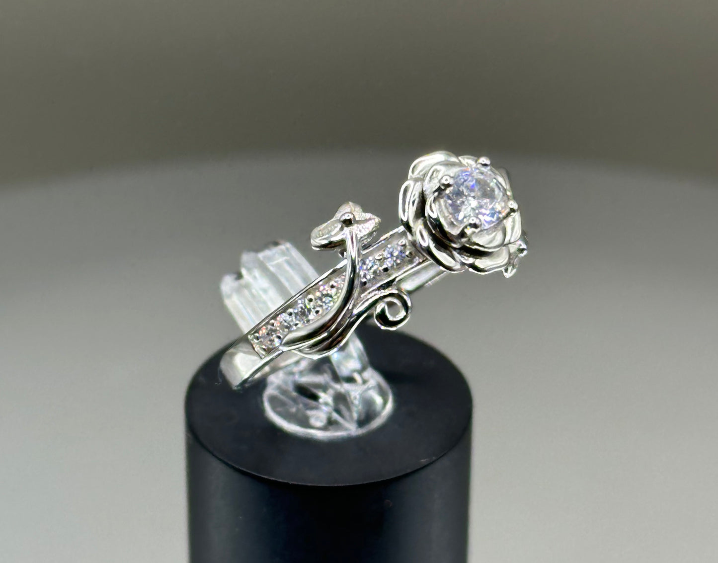 Rose Silver Ring